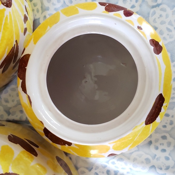 Vintage Sunflower Jars 3 pc Canister Set (Part 1) - Picture 3 of 17